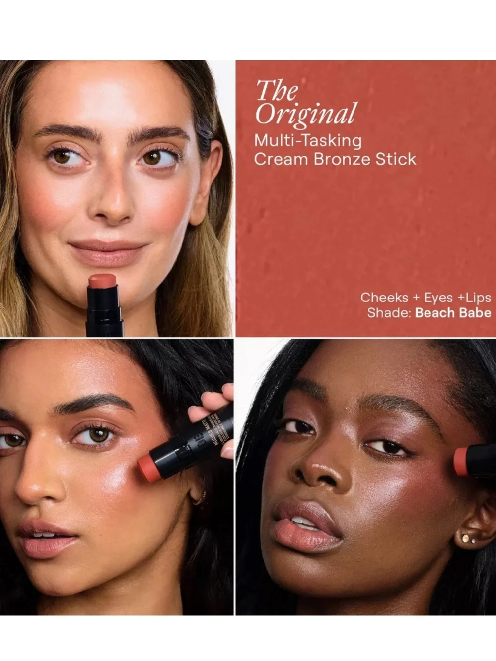 NUDESTIX NUDIES MATTE All Over Face Bronze Color in Beach Babe 0.25oz BRAND NEW
